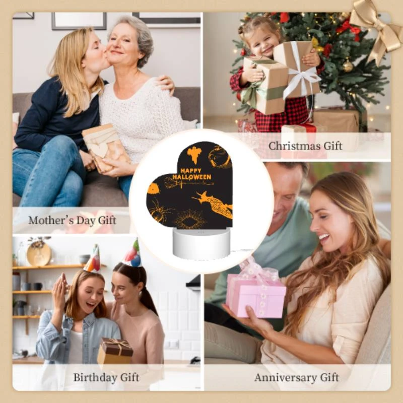 Love Acrylic Night Light, A collection of Halloween symbols Love Acrylic Night Light, A Collection Of Halloween Symbols -Pattern Night Light a09f14c88fcac24cfd686f27a42ae193a2f050a0