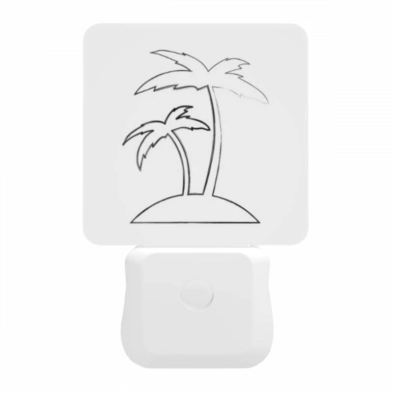 Night Light, A black and white drawing of a palm tree. Night Light, A Black And White Drawing Of A Palm Tree. -Pattern Night Light a1af5e80c2ac845c7ebcde5928fac945ac2b483a