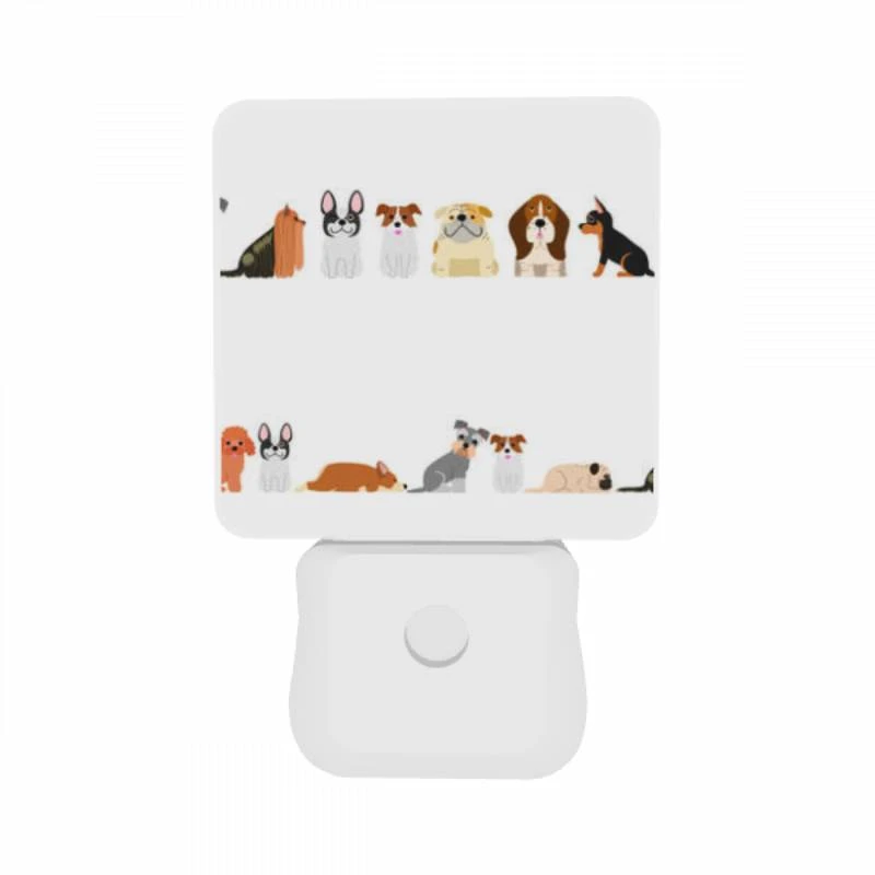 Night Light Set of 2, A series of dogs in different poses. Night Light Set Of 2, A Series Of Dogs In Different Poses. -Pattern Night Light a1c21b7017aebadf61a4489daadb19441418ce11