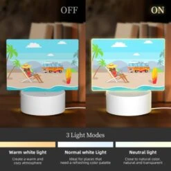Rectangular Acrylic Night Light, A Woman Is Sitting On A Beach Chair With A Laptop 4 Rectangular Acrylic Night Light, A Woman Is Sitting On A Beach Chair With A Laptop -Pattern Night Light a1f496a44cb72fa3bf89c151ebe42894bf1cc5a4