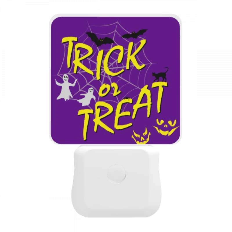 Night Light, A purple background with a spider web and bats Night Light, A Purple Background With A Spider Web And Bats -Pattern Night Light a26dcbd2447d4ade736deb28a184a052322a7015