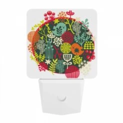 Night Light, A Colorful Circle Of Plants And Flowers. 9 Night Light, A Colorful Circle Of Plants And Flowers. -Pattern Night Light a2a6741c47f442e4c43fd4a67a9bcee5b9d39ebf