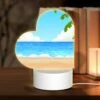 Love Acrylic Night Light, A Cartoon Beach Scene With A Blue Ocean And Palm Trees. 2 Love Acrylic Night Light, A Cartoon Beach Scene With A Blue Ocean And Palm Trees. -Pattern Night Light a2eedfe8382529c587822bf8a2d67a817463db68