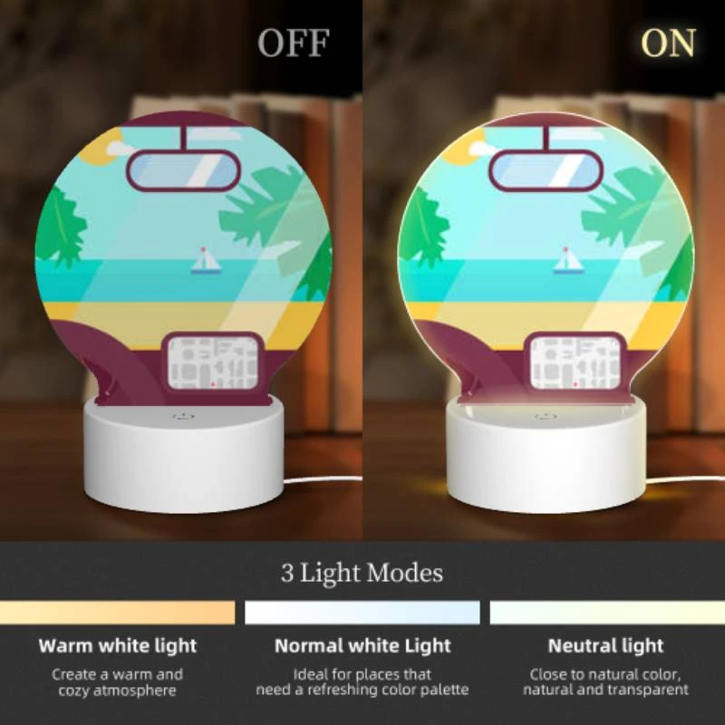 Round Acrylic Night Light, A car's dashboard with a map on the screen. Round Acrylic Night Light, A Car's Dashboard With A Map On The Screen. -Pattern Night Light a48157a1c580fe9f93a8e7c328aab35d06b9aed1