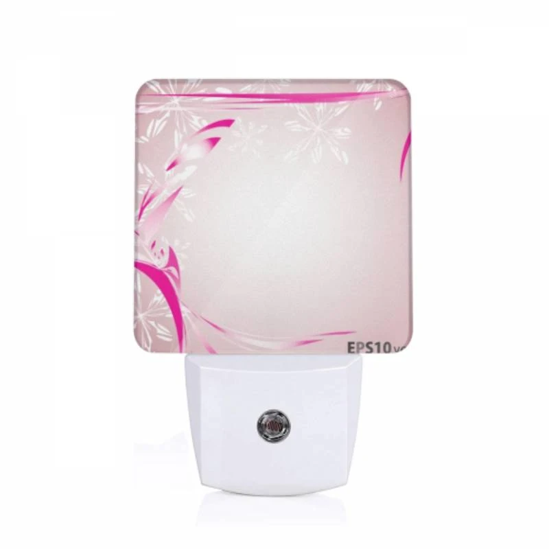 Night Light, A pink and white snowflake design on a pink background. Night Light, A Pink And White Snowflake Design On A Pink Background. -Pattern Night Light a504df208e26e7fe1462b5b0e0f966777e94e5ec