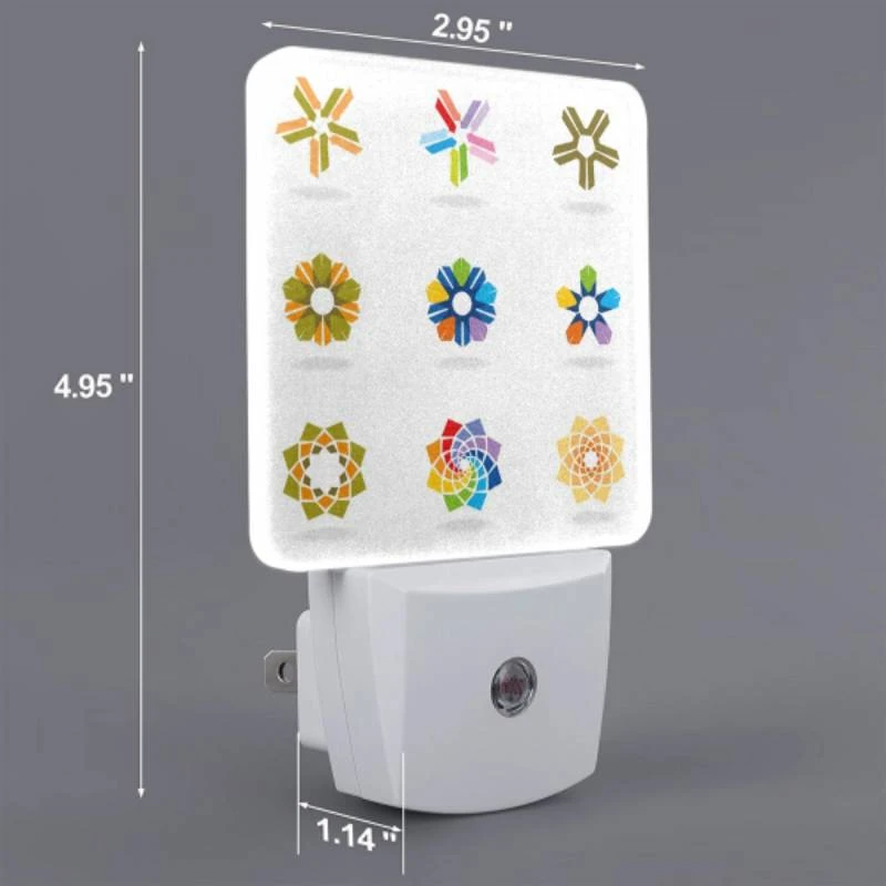 Night Light, A collection of six different colored flowers. Night Light, A Collection Of Six Different Colored Flowers. -Pattern Night Light a5157f23ee3f5359424d2a319c64618b6064ba1e