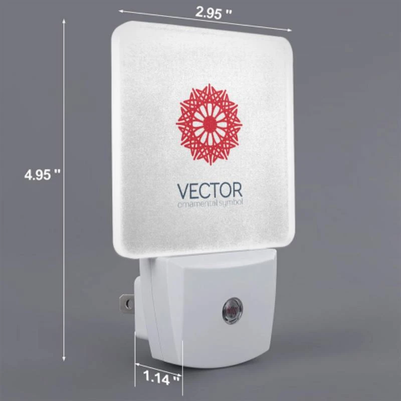 Night Light Set of 2, A red and white circle with a red center. Night Light Set Of 2, A Red And White Circle With A Red Center. -Pattern Night Light a585092e5ef74c19545fa8433fe09ea3502b0749