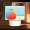 Rectangular Acrylic Night Light, A Colorful Beach Ball Is Sitting On A Sandy Beach. 2 Rectangular Acrylic Night Light, A Colorful Beach Ball Is Sitting On A Sandy Beach. -Pattern Night Light a63b9503f6cd00db9f5ca012a8348bbed428df67