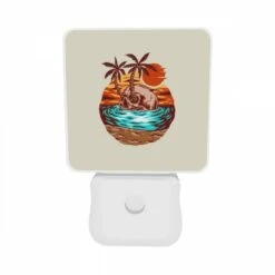 Night Light Set Of 2, A Skeleton Is Sitting On A Skull In The Ocean. 9 Night Light Set Of 2, A Skeleton Is Sitting On A Skull In The Ocean. -Pattern Night Light a67bcae0fdfcd7c493ab912d2725630cbff1d9d5