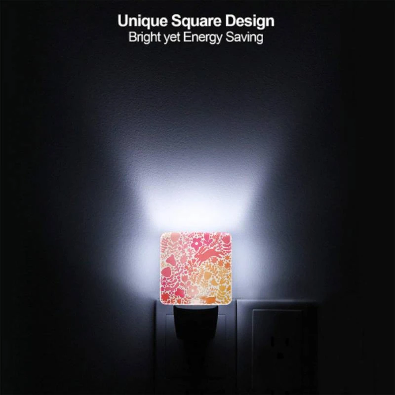 Night Light, A colorful floral pattern with a bunny in the middle. Night Light, A Colorful Floral Pattern With A Bunny In The Middle. -Pattern Night Light a67d8bb01fc4910d335c891f75edbbcb2afdca61