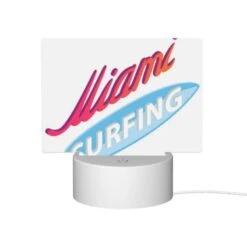 Rectangular Acrylic Night Light, A Logo For Miami Surfing. 10 Rectangular Acrylic Night Light, A Logo For Miami Surfing. -Pattern Night Light a69c73acbd82a182ec03b0c2d112898cabf42797