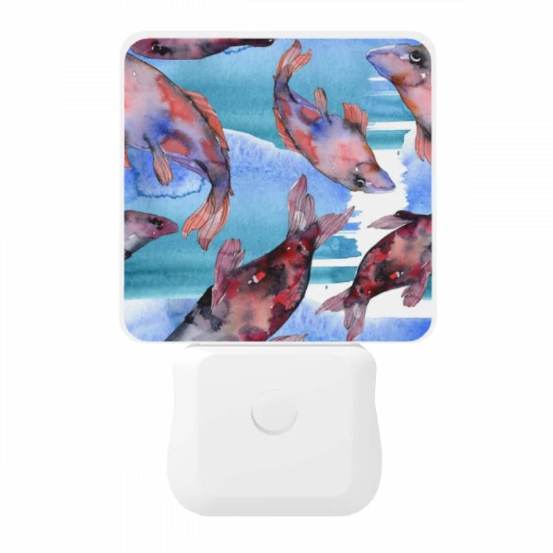 Night Light, A group of fish swimming in the water. Night Light, A Group Of Fish Swimming In The Water. -Pattern Night Light a6cc6143fa721e129b1a699e897afb15d11cfbd8
