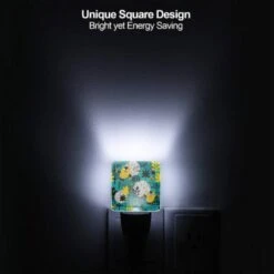 Night Light Set Of 2, A Colorful Cartoon Of A Forest With Various Animals 5 Night Light Set Of 2, A Colorful Cartoon Of A Forest With Various Animals -Pattern Night Light a77d97e177a0fd393d1fd2f789fe3ddcf3e53d50