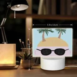 Rectangular Acrylic Night Light, A Cartoon Drawing Of A Man With Sunglasses And A Shaggy Haircut. 7 Rectangular Acrylic Night Light, A Cartoon Drawing Of A Man With Sunglasses And A Shaggy Haircut. -Pattern Night Light a78c29311abece9f9a2e27713cbf1d43a88ed34f