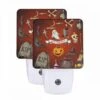 Night Light Set Of 2, A Collection Of Halloween Symbols And Items. 2 Night Light Set Of 2, A Collection Of Halloween Symbols And Items. -Pattern Night Light a79d2750d4d82b5f0a7a01be57e324d14fddfd56