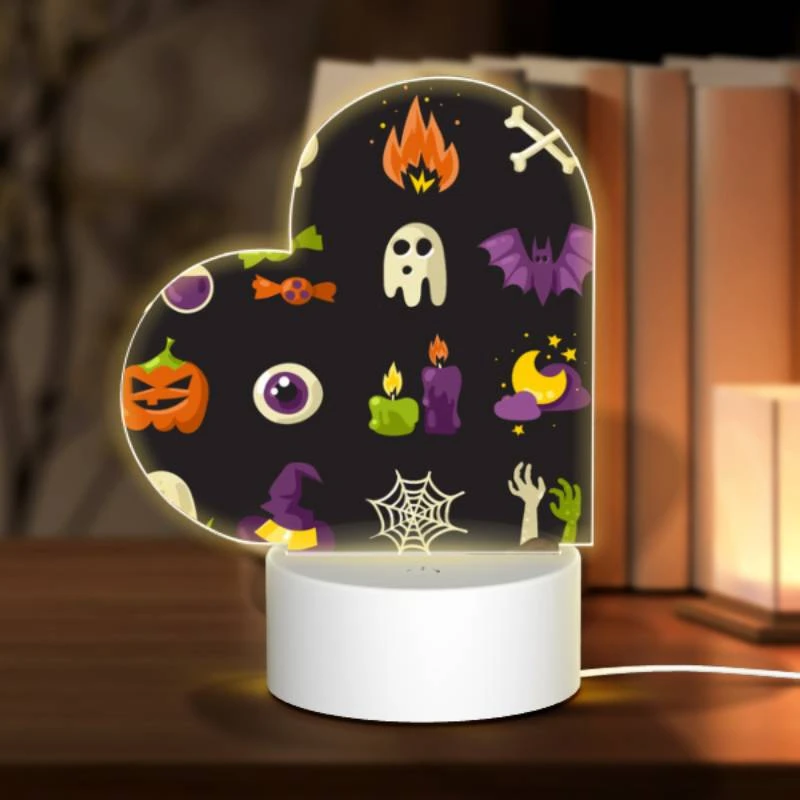 Love Acrylic Night Light, A collection of Halloween icons Love Acrylic Night Light, A Collection Of Halloween Icons -Pattern Night Light a985d75d062bcf9e1a0b626b583e38031beb5367