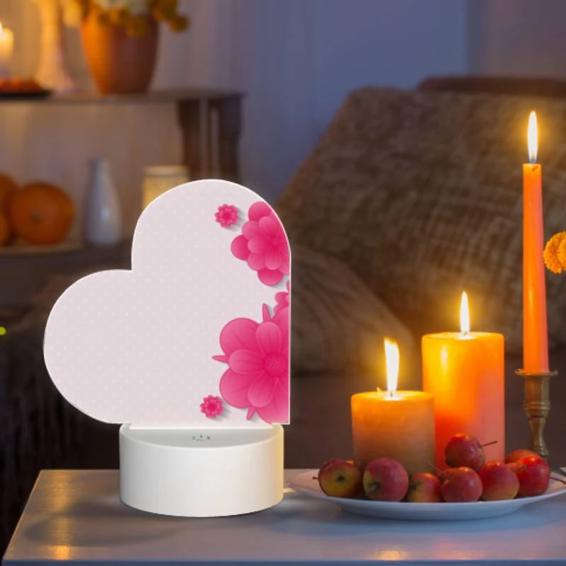 Love Acrylic Night Light, A pink flower with a yellow center. Love Acrylic Night Light, A Pink Flower With A Yellow Center. -Pattern Night Light aa3d8819983305db00a6655e3f4395e9b2a3ca74