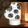 Love Acrylic Night Light, A Pattern Of Black And White Leaves. 1 Love Acrylic Night Light, A Pattern Of Black And White Leaves. -Pattern Night Light aa3dcc90bbdd7b8e5cc43becd9061f2751a8bfbe