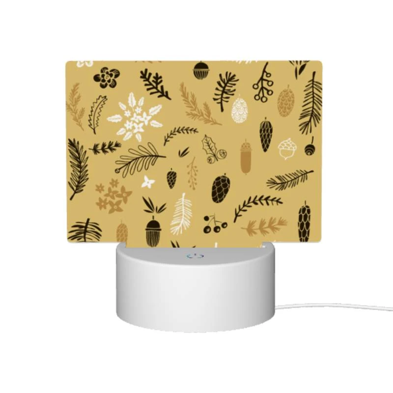 Rectangular Acrylic Night Light, A collection of various plants and fruits. Rectangular Acrylic Night Light, A Collection Of Various Plants And Fruits. -Pattern Night Light aa7bf520dc36afd70df86023f520a1c23266aea6