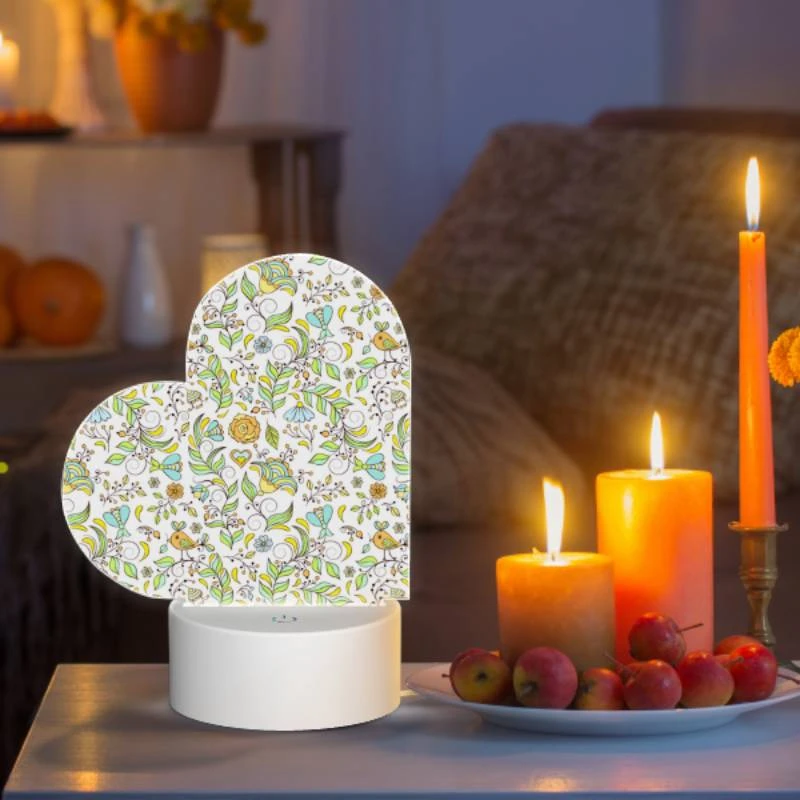 Love Acrylic Night Light, A colorful floral pattern with yellow Love Acrylic Night Light, A Colorful Floral Pattern With Yellow -Pattern Night Light aac5dbfc4b35d3b5f552ced362201d2bff595a7f