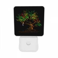 Night Light Set Of 2, A Woman Is Sitting In A Tree With A Colorful Background. 9 Night Light Set Of 2, A Woman Is Sitting In A Tree With A Colorful Background. -Pattern Night Light ab6097432b71cac26228b70994520524d4c7f98d