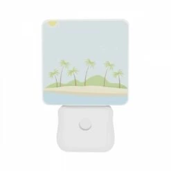 Night Light Set Of 2, A Beautiful Beach Scene With Palm Trees And A Sunny Sky. 10 Night Light Set Of 2, A Beautiful Beach Scene With Palm Trees And A Sunny Sky. -Pattern Night Light ad0b9b7d6b5da078ffe5421c8ed17f242d2dc895