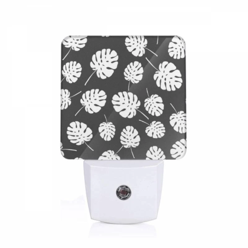 Night Light, A pattern of white leaves on a black background. Night Light, A Pattern Of White Leaves On A Black Background. -Pattern Night Light ad0f0b4ae7ea51143883f16ce2ccff7494f5ea05
