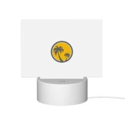 Rectangular Acrylic Night Light, A Yellow And Gray Logo Of A Palm Tree. 11 Rectangular Acrylic Night Light, A Yellow And Gray Logo Of A Palm Tree. -Pattern Night Light ad2ba4da9cda7cb4457599f1793022a9c553828a