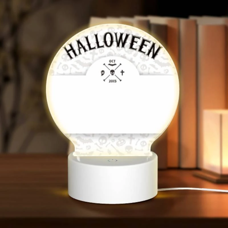 Round Acrylic Night Light, A white card with a skull and crossbones on it. Round Acrylic Night Light, A White Card With A Skull And Crossbones On It. -Pattern Night Light ad3e19cfadddce3e14bb922f8ffc3fe38490fc77