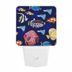 Night Light, A Colorful Fish Pattern With Various Fish Species. 9 Night Light, A Colorful Fish Pattern With Various Fish Species. -Pattern Night Light ae3d9eb643be93fa10c0dc22d1a071cb0017d012