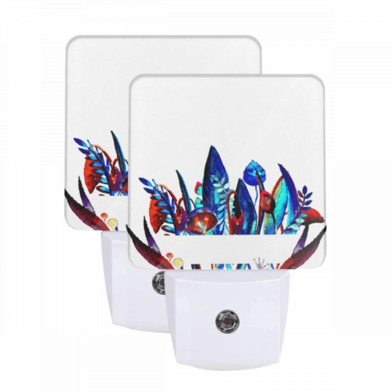 Night Light Set of 2, A colorful painting of a bowl of flowers. Night Light Set Of 2, A Colorful Painting Of A Bowl Of Flowers. -Pattern Night Light ae849ca96ff071273e720bce340ae47e9d41b51c