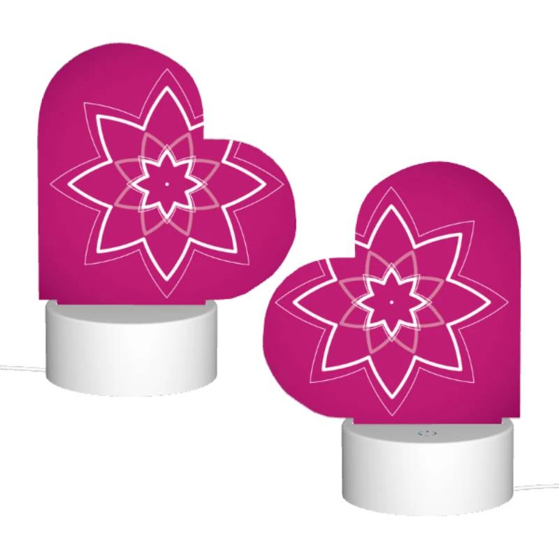 Love Acrylic Night Light, A pink flower with a yellow center. Love Acrylic Night Light, A Pink Flower With A Yellow Center. -Pattern Night Light af1fd0061c464099262ee8784db0306c4bea1e60