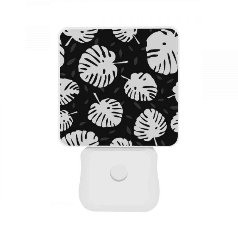 Night Light Set of 2, A pattern of leaves and flowers on a black background. Night Light Set Of 2, A Pattern Of Leaves And Flowers On A Black Background. -Pattern Night Light af6f8530caac5c6df41d6cad8185d61e98417bd1