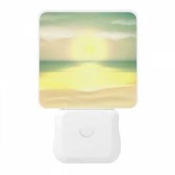 Night Light, A Beautiful Sunrise Over The Ocean. 10 Night Light, A Beautiful Sunrise Over The Ocean. -Pattern Night Light af7c85ec400a0f4fa3bd99930e405bf7e4c386d6