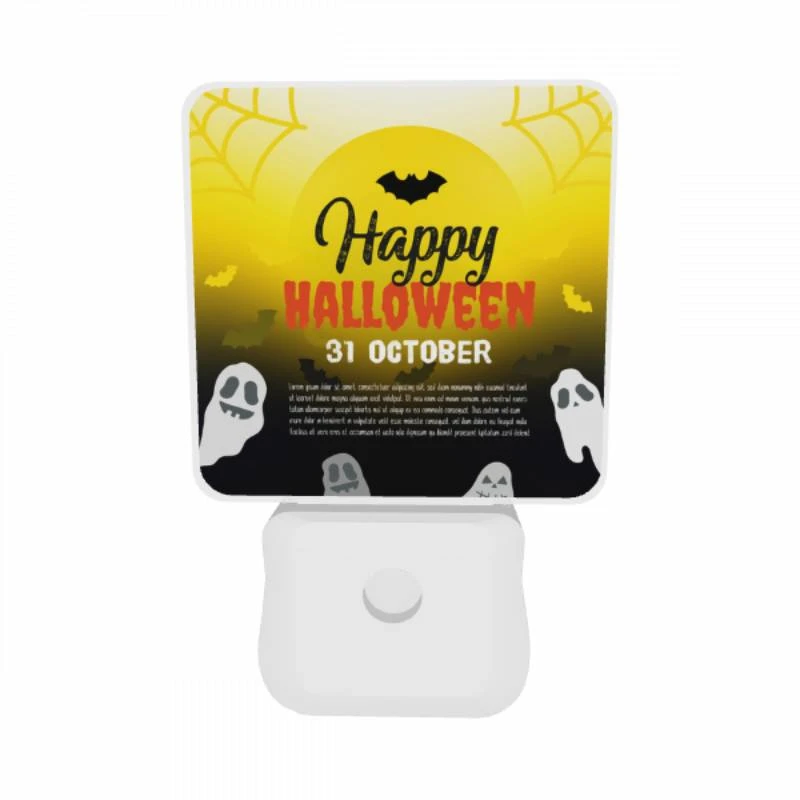 Night Light Set of 2, A poster advertising a Halloween event on October 31st. Night Light Set Of 2, A Poster Advertising A Halloween Event On October 31st. -Pattern Night Light af9f977e87f2e530267e86a96520804f6b3634c8