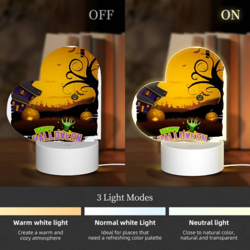 Love Acrylic Night Light, A Halloween poster with a house Love Acrylic Night Light, A Halloween Poster With A House -Pattern Night Light afdde96b1bf08f0aac50e6fe45bf70d574b58924
