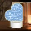 Love Acrylic Night Light, A Blue Sign That Says California Surf Malibu Beach. 1 Love Acrylic Night Light, A Blue Sign That Says California Surf Malibu Beach. -Pattern Night Light b018115e090e2ea9f0b1f9997d108421961c3b73