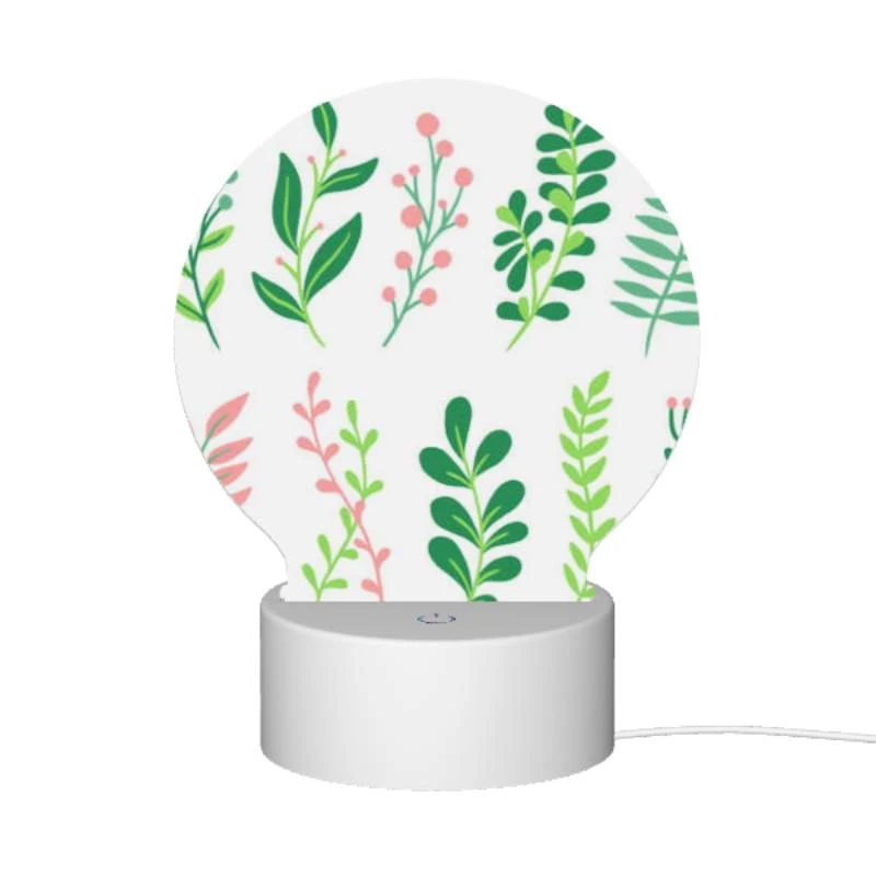 Round Acrylic Night Light, A collection of six different plants Round Acrylic Night Light, A Collection Of Six Different Plants -Pattern Night Light b21ad432e4b14b5b164c40779ec46a2c44cb57b9