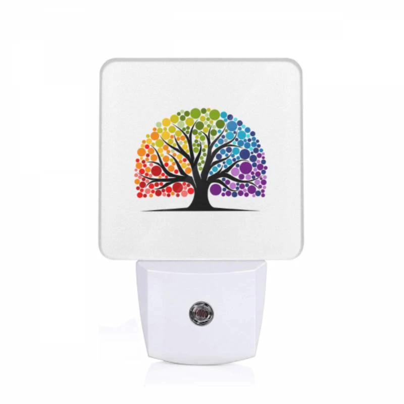 Night Light, A colorful tree with a rainbow of colors. Night Light, A Colorful Tree With A Rainbow Of Colors. -Pattern Night Light b21d178b3879c69d36efef27439ae73accfa9d9d