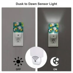 Night Light Set Of 2, A Colorful Cartoon Of A Forest With Various Animals 4 Night Light Set Of 2, A Colorful Cartoon Of A Forest With Various Animals -Pattern Night Light b46535bfe76813299529be12f644b71457dd5366