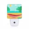Night Light, A Red And White Beach Umbrella Is Set Up On The Sand 2 Night Light, A Red And White Beach Umbrella Is Set Up On The Sand -Pattern Night Light b5dcd2717dbe143274adcf7fbbaea402ddca4b0e