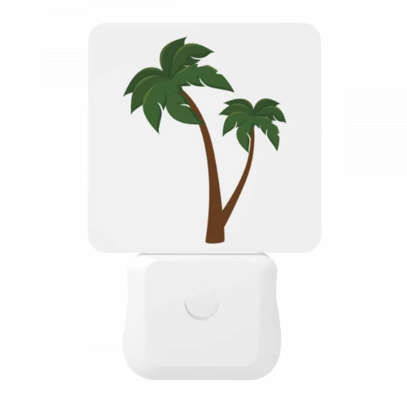 Night Light, A green palm tree with a brown trunk. Night Light, A Green Palm Tree With A Brown Trunk. -Pattern Night Light b6b89c9ec37a9f45aa6fd84df81983c316b16c0b