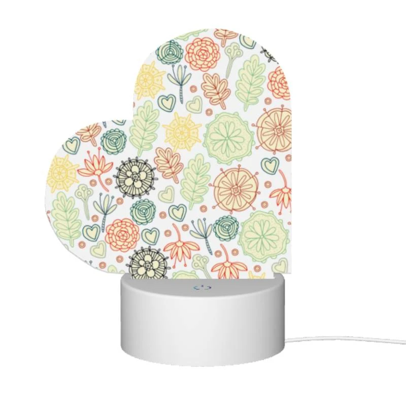 Love Acrylic Night Light, A colorful floral pattern with hearts and flowers. Love Acrylic Night Light, A Colorful Floral Pattern With Hearts And Flowers. -Pattern Night Light b7c36e11e3fccaeba7dde9925f46550ce8770dbf