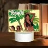 Rectangular Acrylic Night Light, Two Women Are Posing For A Picture On A Beach. 2 Rectangular Acrylic Night Light, Two Women Are Posing For A Picture On A Beach. -Pattern Night Light b98e30e5e7fa17d265bd4c3bec910269dad7afe9
