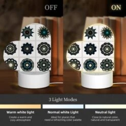 Love Acrylic Night Light, A Collection Of Mandalas In Various Colors. -Pattern Night Light b9b44542ebfb3f001c6fcbca911f686d561d6c08