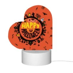 Love Acrylic Night Light, A Round Orange Sign With A Happy Halloween Message. 11 Love Acrylic Night Light, A Round Orange Sign With A Happy Halloween Message. -Pattern Night Light b9e074920a8a2bd84fb3a28e0694d25f62f023c6