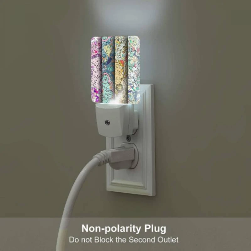 Night Light Set of 2, Four different colored designs of a leaf. Night Light Set Of 2, Four Different Colored Designs Of A Leaf. -Pattern Night Light ba653d0027ac88754c36ee7617fc6fe5ee06c34d