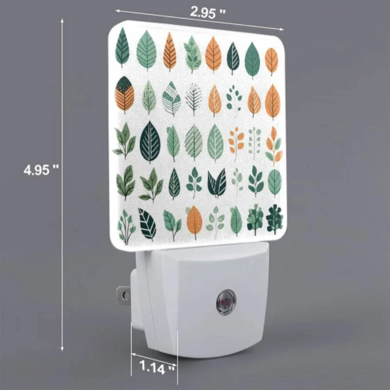 Night Light, A collection of leaves in different colors. Night Light, A Collection Of Leaves In Different Colors. -Pattern Night Light bafc9b2276ee8e4d68102992bbe1207f3c79b44e
