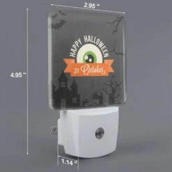 Night Light, A Halloween Poster With A Green Eye And The Date 31 October. 3 Night Light, A Halloween Poster With A Green Eye And The Date 31 October. -Pattern Night Light bbaa40806b0a67e7f0761757de536a116277ea38