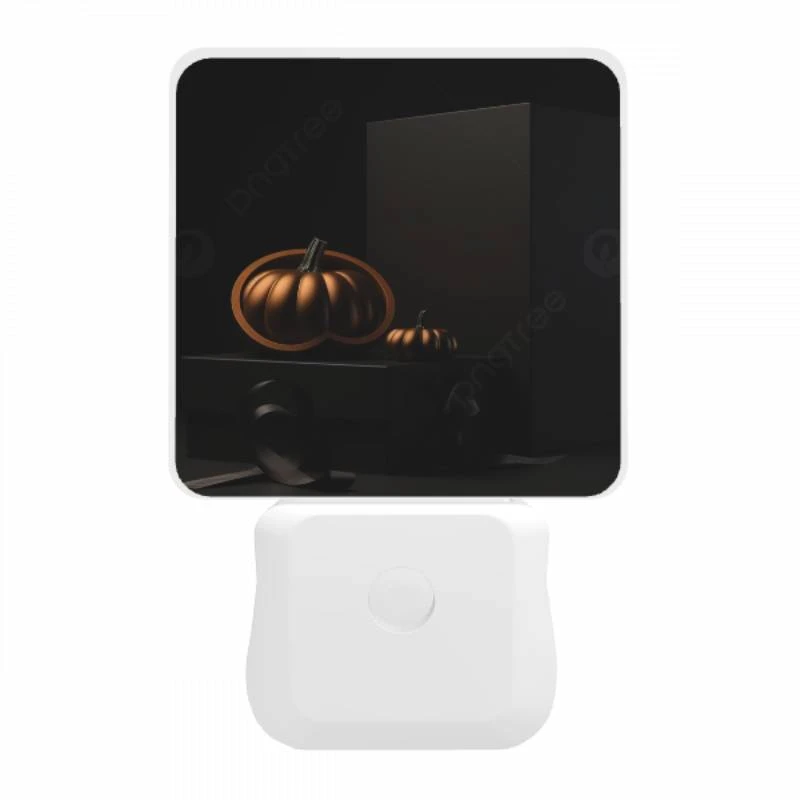 Night Light, A box with a pumpkin and a small pumpkin inside. Night Light, A Box With A Pumpkin And A Small Pumpkin Inside. -Pattern Night Light bbc846c9dede098fcea6df359255bbff5b9663c5